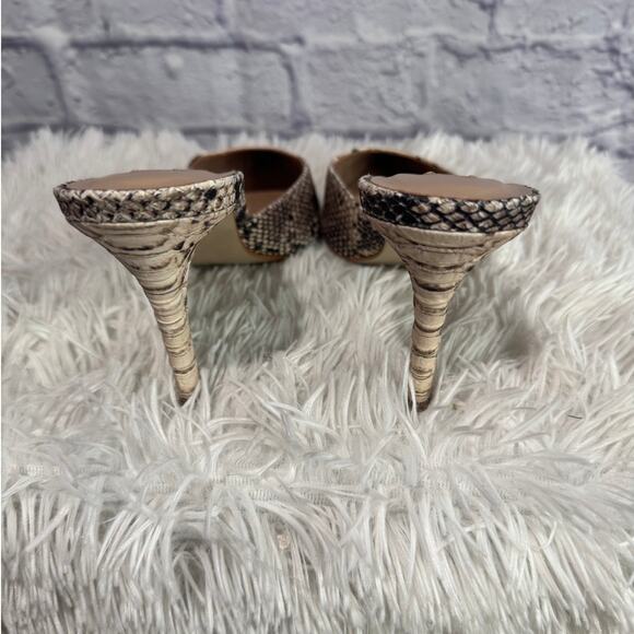 STEVE MADDEN Elyse Mule In Natural Snake Print 7.5 - Picture 4 of 7